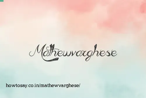 Mathewvarghese