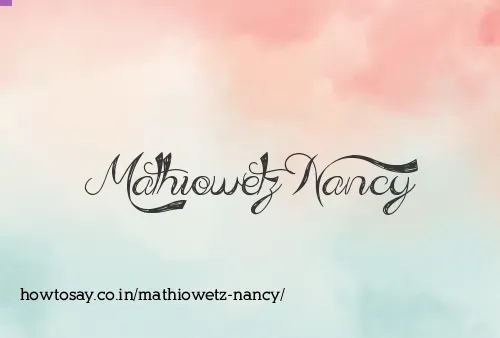 Mathiowetz Nancy