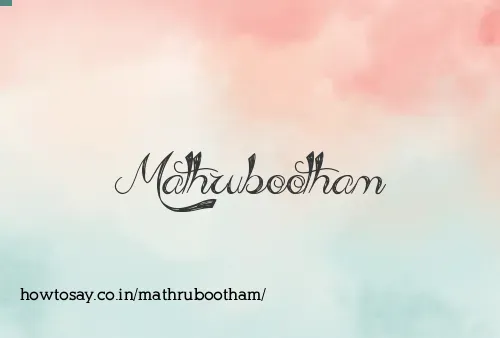 Mathrubootham