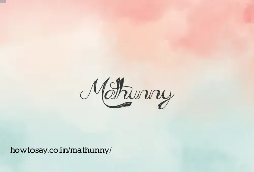 Mathunny