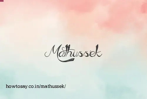 Mathussek