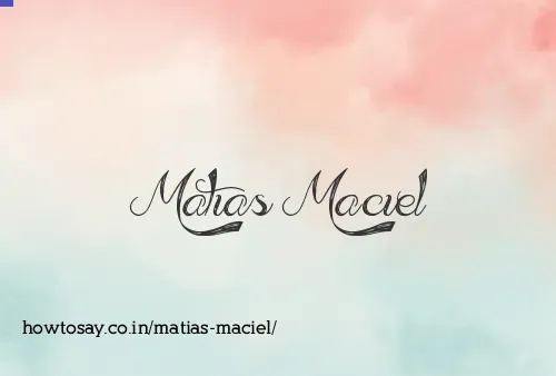 Matias Maciel