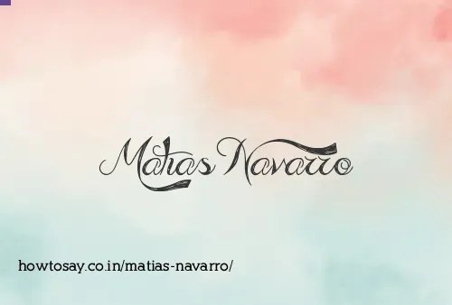 Matias Navarro