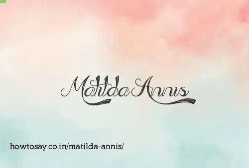 Matilda Annis