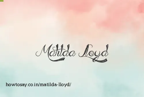 Matilda Lloyd