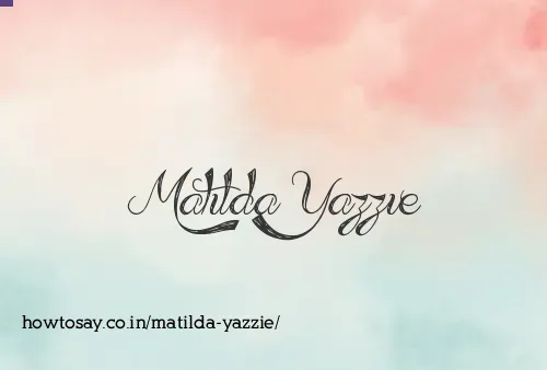 Matilda Yazzie