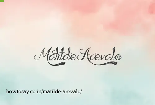 Matilde Arevalo