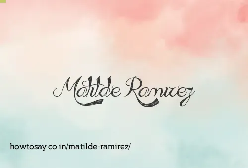 Matilde Ramirez