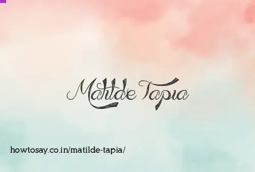 Matilde Tapia