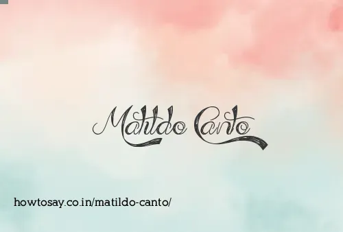 Matildo Canto