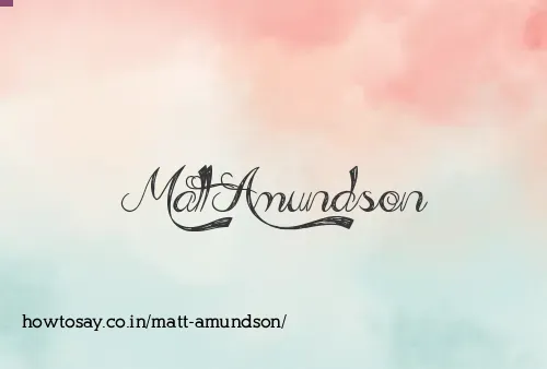 Matt Amundson