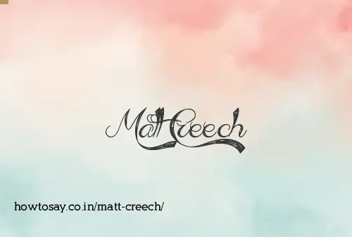 Matt Creech
