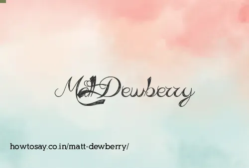Matt Dewberry