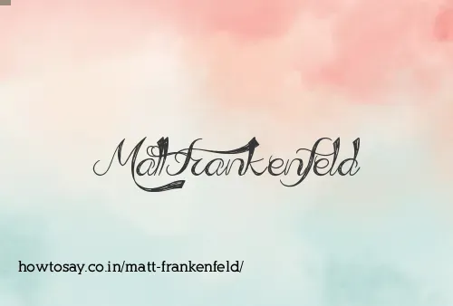 Matt Frankenfeld