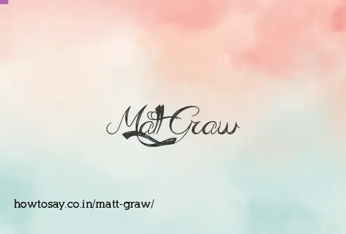 Matt Graw
