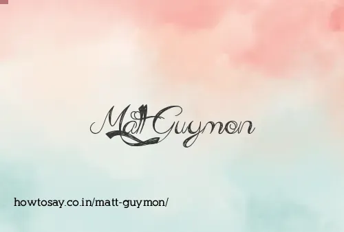 Matt Guymon