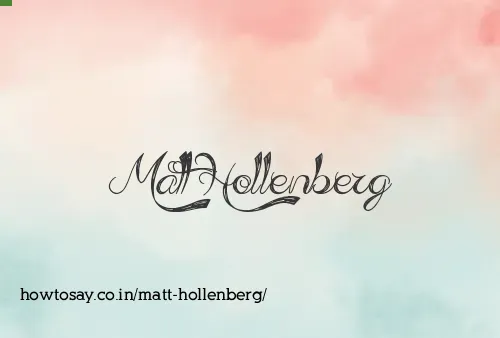 Matt Hollenberg