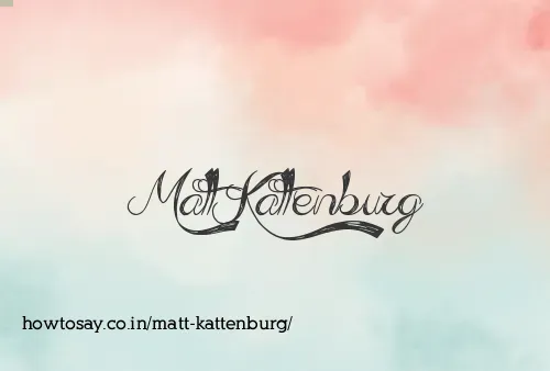 Matt Kattenburg