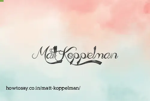 Matt Koppelman