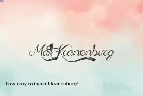 Matt Kranenburg