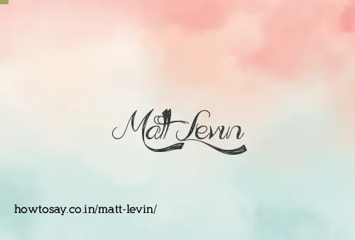 Matt Levin
