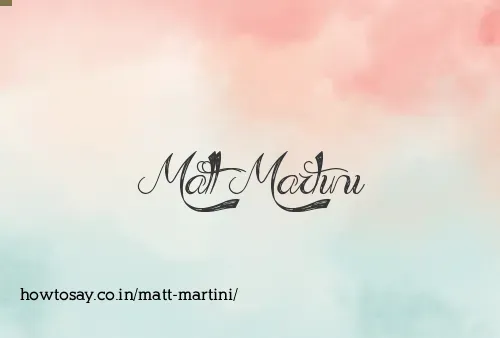 Matt Martini
