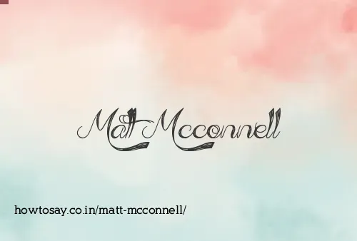Matt Mcconnell