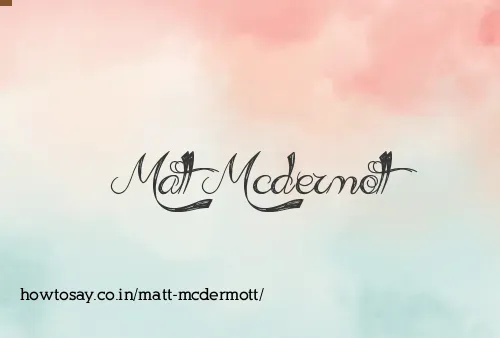 Matt Mcdermott