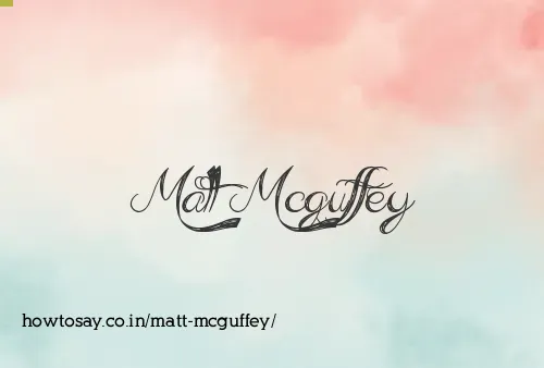 Matt Mcguffey