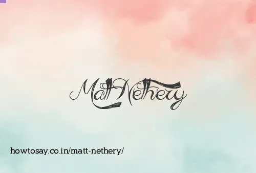Matt Nethery