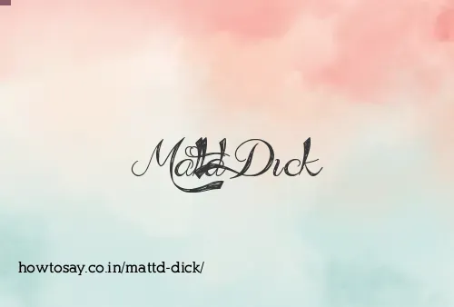 Mattd Dick