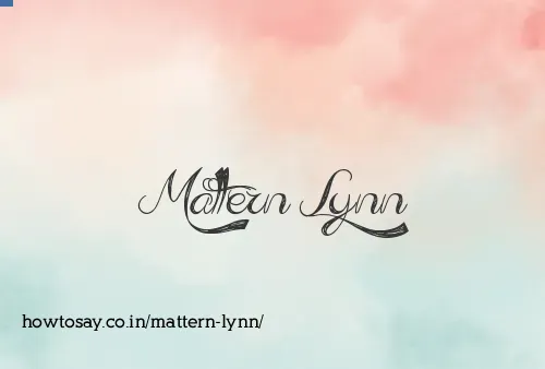 Mattern Lynn