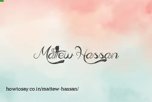Mattew Hassan