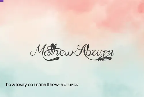 Matthew Abruzzi