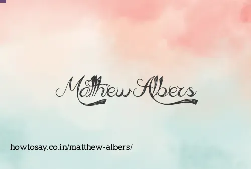 Matthew Albers