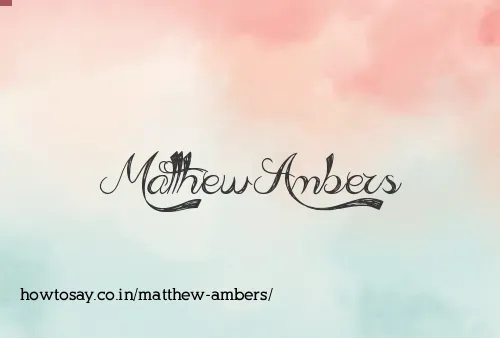 Matthew Ambers