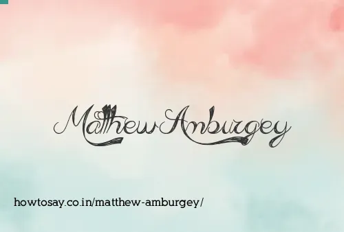 Matthew Amburgey