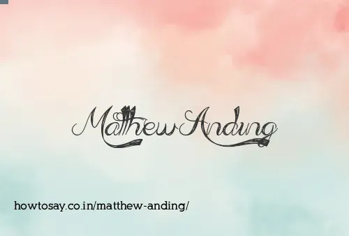 Matthew Anding