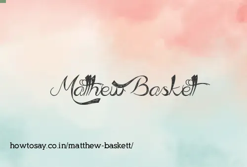 Matthew Baskett