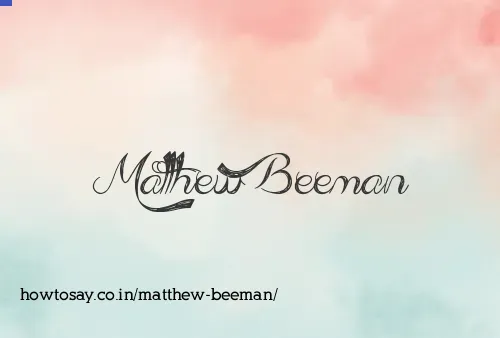Matthew Beeman