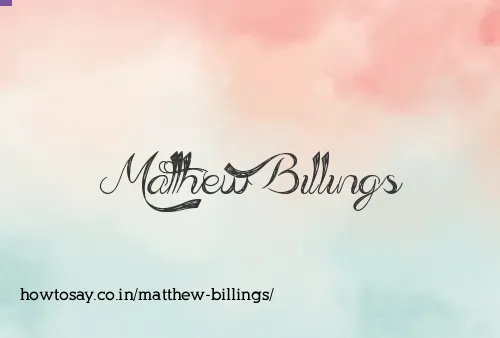 Matthew Billings