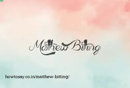 Matthew Bitting