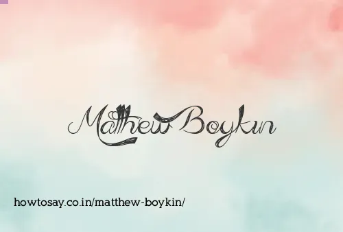 Matthew Boykin