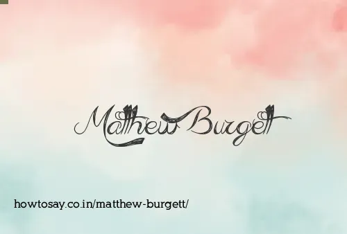 Matthew Burgett