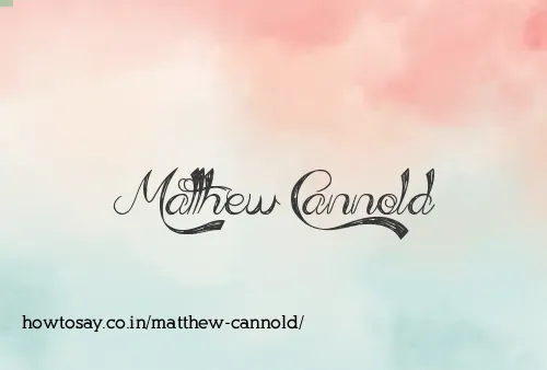Matthew Cannold