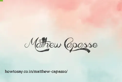 Matthew Capasso