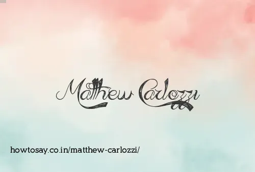 Matthew Carlozzi
