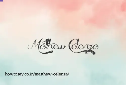 Matthew Celenza