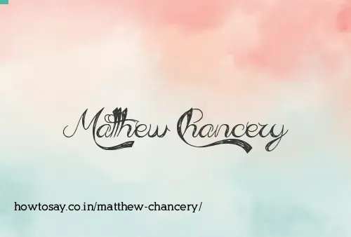 Matthew Chancery