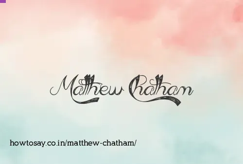 Matthew Chatham